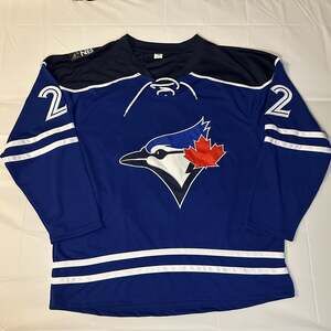 Toronto Blue Jays Ernie Clement #22 SGA Hockey-Style Jersey